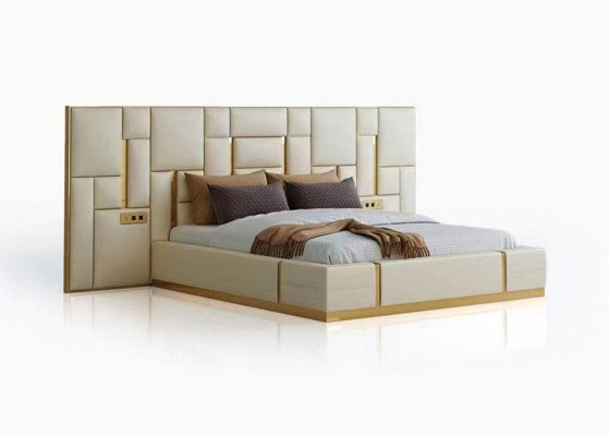 Compleet slaapkamer meubelset 3-delig. Design meubels nachtkastjes bedden.