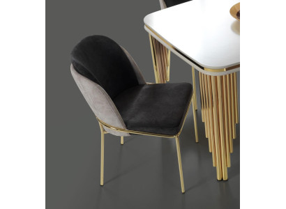 Moderne keukenstoel Eetkamer meubelen Stoelen Fauteuils Meubels Goud