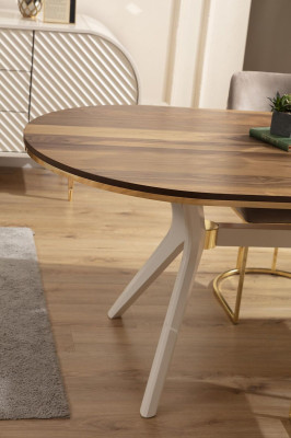 Eetgroep Eetkamer Luxe Eethoek Eettafel Tafel Stoelen Bruin Set 7-delig