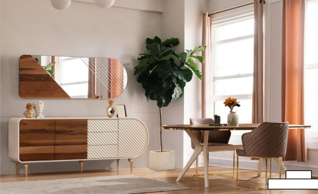 Eetgroep Eetkamer Luxe Eethoek Eettafel Tafel Stoelen Bruin Set 7-delig