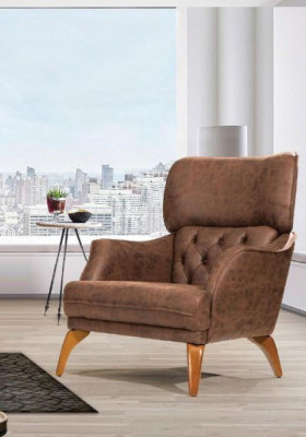 Moderne Chesterfield bankstel driezits Luxe banken fauteuil geel 2-delig