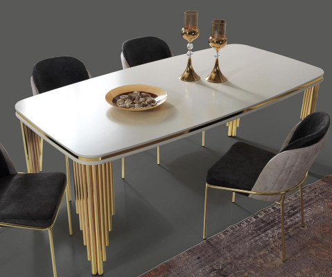 Moderne keukenstoel Eetkamer meubelen Stoelen Fauteuils Meubels Goud