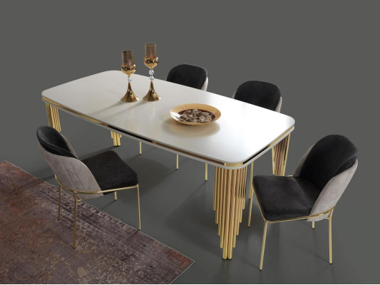 Moderne keukenstoel Eetkamer meubelen Stoelen Fauteuils Meubels Goud