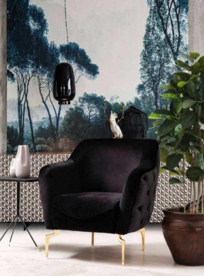 Moderne meubels Luxe Chesterfield fauteuil Cocktails fauteuil Roestvrijstalen meubels