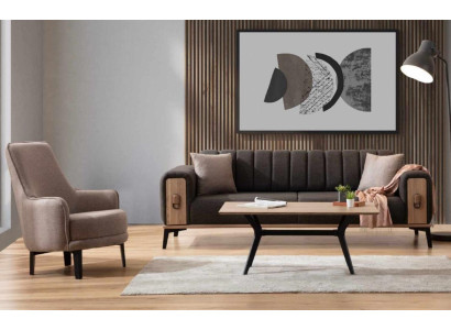 Edles bankstel Moderne bankstellen Driezitsbank fauteuil Bankstellen Luxe meubels