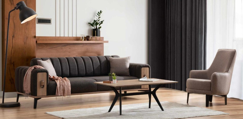 Edles bankstel Moderne bankstellen Driezitsbank fauteuil Bankstellen Luxe meubels