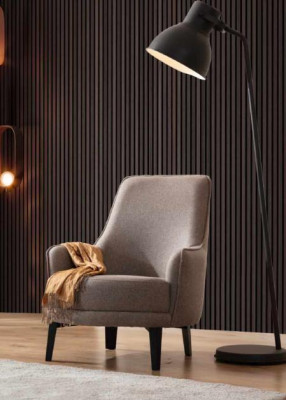 Bruine bankstel Driezits Tweezits Fauteuil Gestoffeerde meubels Stoffen bank