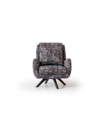 Ontwerper fauteuil woonkamer luxe meubels grijs stijl eenzitter lounge club