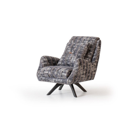 Ontwerper fauteuil woonkamer luxe meubels grijs stijl eenzitter lounge club