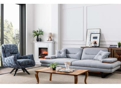 Moderne bankstel 3+1 zits woonkamer luxe grijs bankstel sets