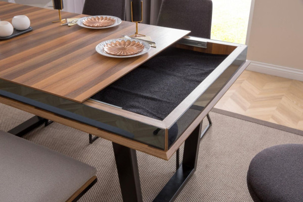 Complete eetset Eettafel 4x Stoelen Eethoek Bank Eettafel Tafel 6-delig.