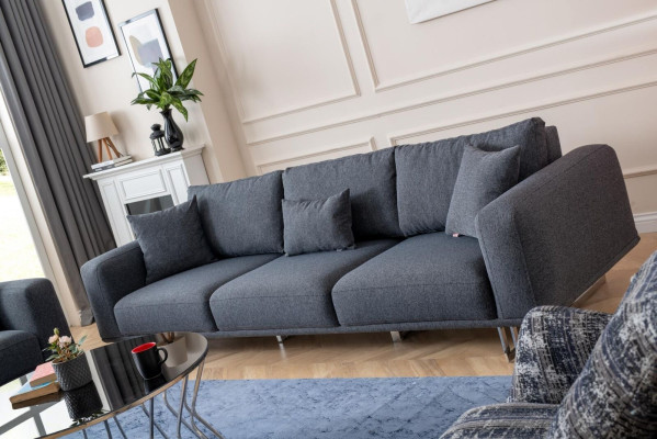 Sofa 4-zits Relaxbank Bank Bedfunctie Vierzits Textielbankstellen