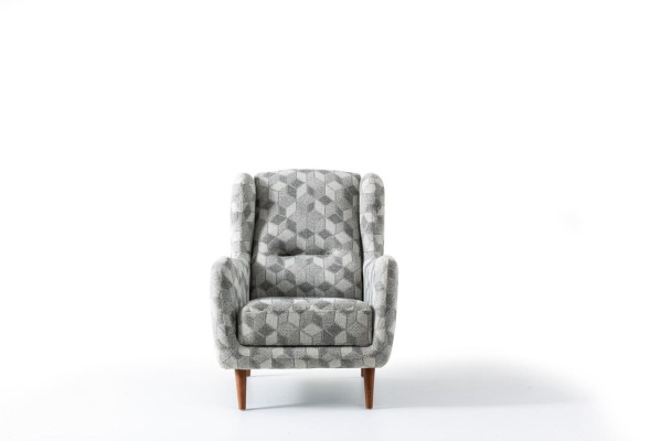 Luxe meubelen driezitsbank fauteuil 1-zits modern fauteuil stoffen bekleding textiel