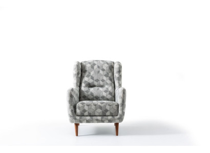 Luxe meubelen driezitsbank fauteuil 1-zits modern fauteuil stoffen bekleding textiel