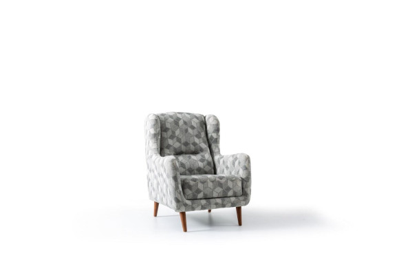 Luxe meubelen driezitsbank fauteuil 1-zits modern fauteuil stoffen bekleding textiel