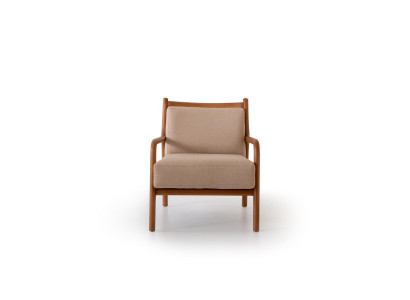 Moderne Beige Fauteuil Woonkamer Meubels Luxe Ontwerp Bekleding Kunstleer