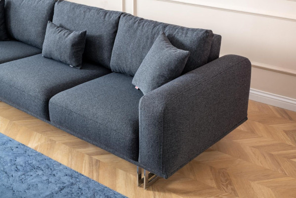 Bankstel 4+1 zits luxueus set banken fauteuils stoffen bekleding