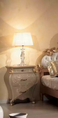 Compleet slaapkamer set Bed Nachtkastjes Commode Spiegel Set 5 delen