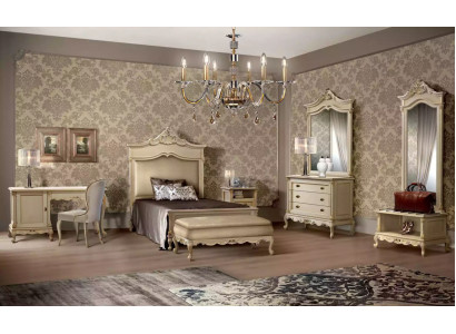 Slaapkamer set Bed Nachtkastje Houten ladekast Luxe Modern 7-delig Nieuw