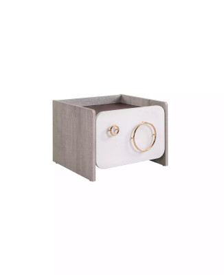 Nachtkastje kinderkamer houten nachtkastje luxe wit