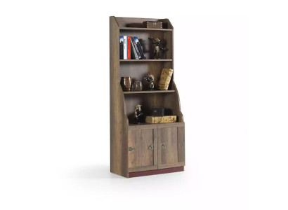 Kinderrek boekenrek boekenkast staand rek hout bruin kast