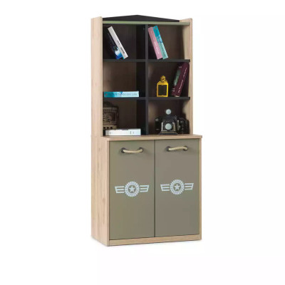 Boekenkast Kast Kinderboekenkast Boekenkast Kindermeubelen Groen Hout