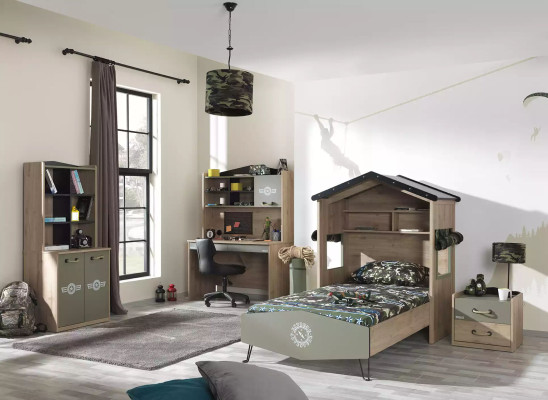 Boekenkast Kast Kinderboekenkast Boekenkast Kindermeubelen Groen Hout
