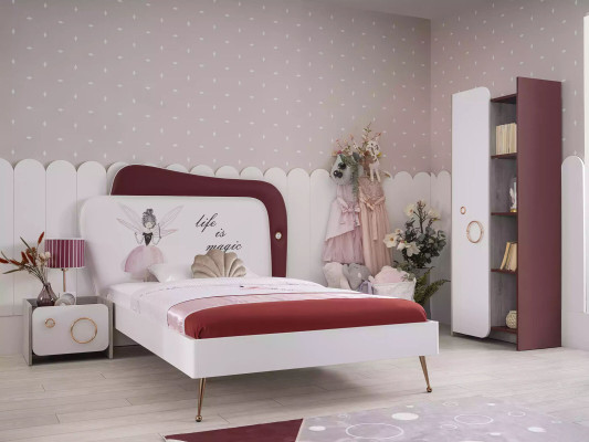 Ontwerper kinderbed meisjes kamer meubels bedframe eenpersoonsbed meubels