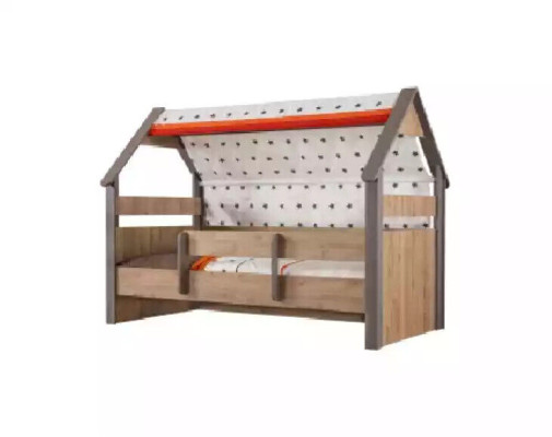 Kinderbed Bed Bedframe Kinderkamer Hout Bruin Bedden Kindermeubels