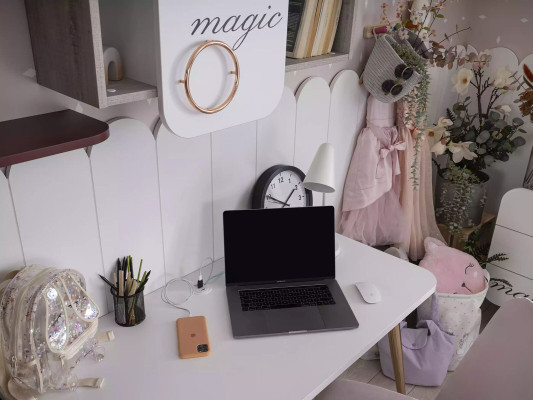 Ontwerper kinderkamer meubels bureau 2x boekenrekken houten meubels 3-delig
