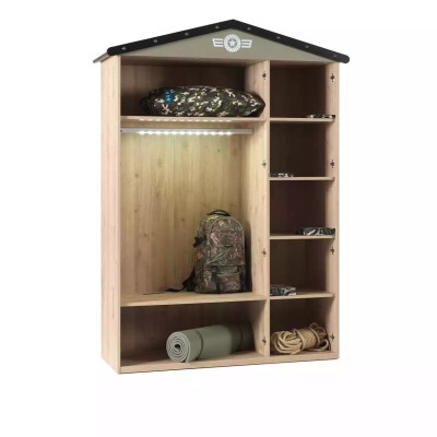 Kledingkast Houten kast Luxe kast Meubels Hout 3-deurs Ontwerp Groen