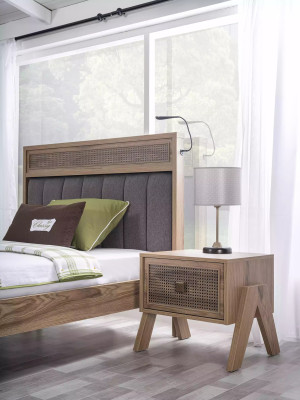 Nachtkastje nachtkastje kindernachtkastje kinderkamer hout bruine tafel
