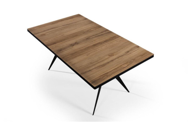 Luxe eettafel Uitschuifbare design eettafel Hout Bruin Tafel