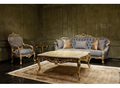 Klassieke grijze woonkamerbanken Chesterfield bankstellen Driezits fauteuil
