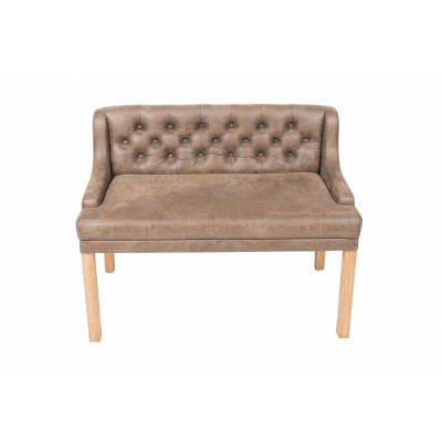 Chesterfield Bank Textiel Zitbanken Restaurant Stof Laden Bank Leder