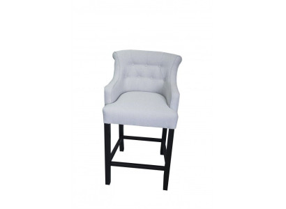 Grijze barkrukken 2-delige set Barkrukken Chesterfield stoelen Designer set