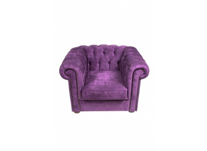 Chesterfield fauteuil bank gestoffeerd 1-zits velours design banken sofa's.