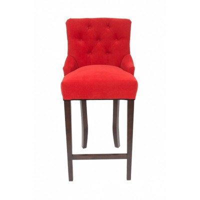 Bar kruk Chesterfield Hotel stoelen set stoel textiel bekledingsgroep 6xSet.