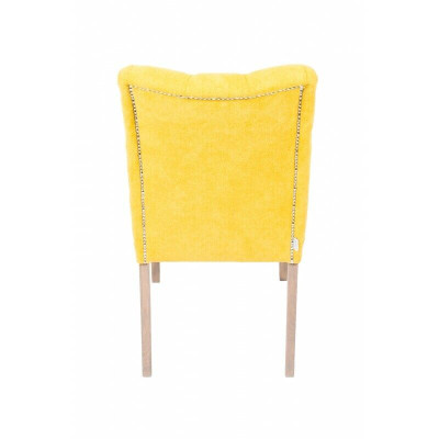 Moderne Designer Chesterfield stoelen Gele stoelenset Stijlvolle gestoffeerde stoelen x10 delig.