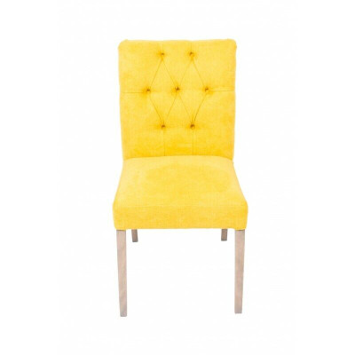 Moderne Designer Chesterfield stoelen Gele stoelenset Stijlvolle gestoffeerde stoelen x10 delig.