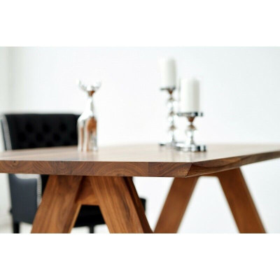 Moderne Chesterfield eetkamerset Luxe eettafel x6 Chesterfield stoelen