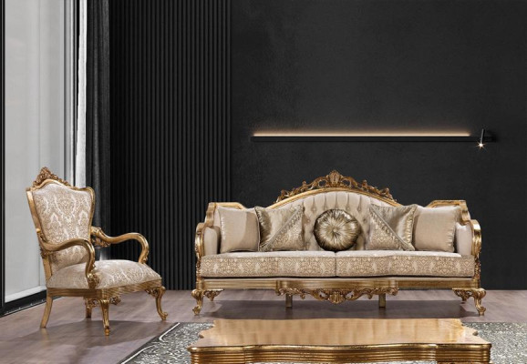 Sofaset zithoek 4-delig salontafel luxe woonkamer klassieke ontwerper