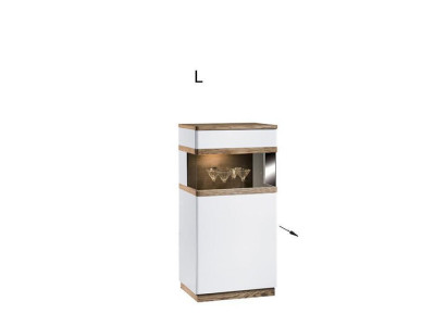 Vitrine Hout & Glas Dressoir Kast Woonkamer Collectie Moderne Stijl Rek