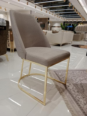 Modern meubelset 6x stoelen eetkamer gestoffeerde stoelen textiel stoelgroep