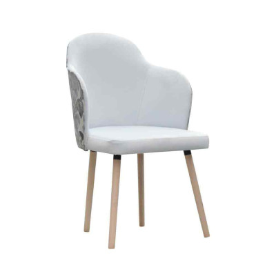 Stoel 4x eetkamer gestoffeerde stoel tv-lounge club textiel zit fauteuil set