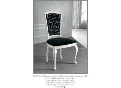 Stoel Zwart Klassiek Design Luxe Eetkamer Italiaanse Meubels Bizzotto Nieuw