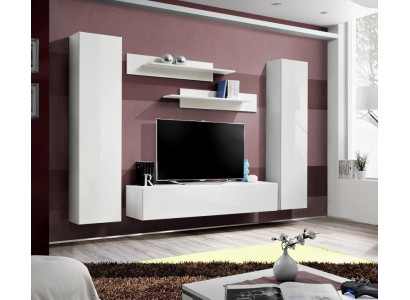 Woonwand Complete woonkamerinrichting 5-delig set wandrekken tv-standaard