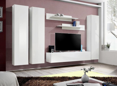 Woonwand Hangende Vitrine Design TV-standaard Woonkamer Inrichting Hout