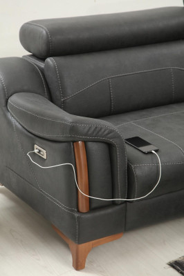 Hoekbank L-vorm Bank Bank Ontwerp Bekleding Modern Textiel Meubels Woonkamer