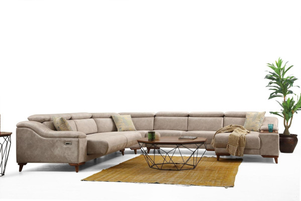 Hoekbank Sofa U-vormig Bekleed bankstel Bankstel Hoekbanken Modern Woonkamer